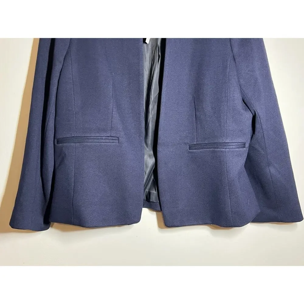 J Crew Women's NWT Navy Blue Going Out Blazer in Stretch Twill Jacket 16